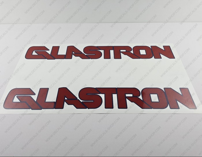Glastron Boat Logo Red/Blue Decals Set of 2